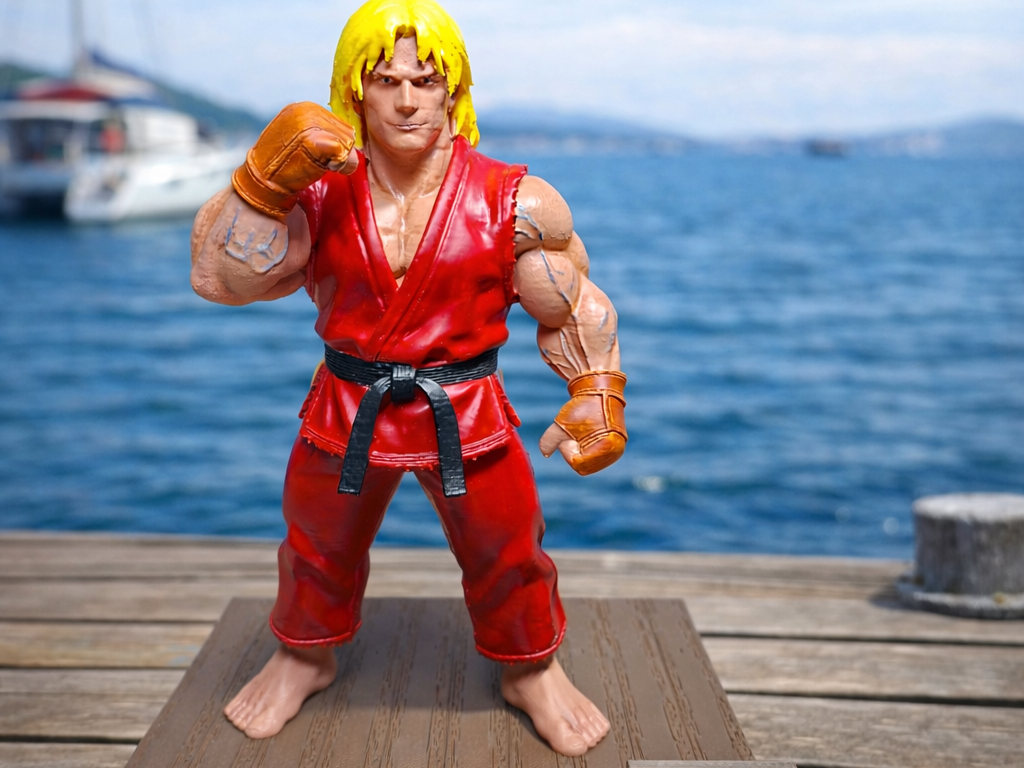 Street Fighter Ken Figure - Detailed Multi-Part