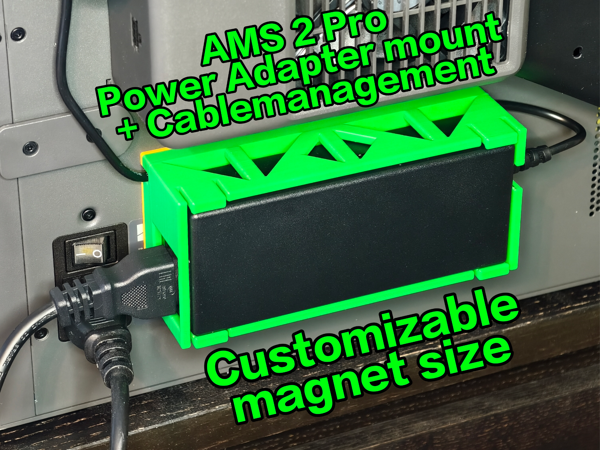 Magnetic AMS 2 Pro Power Adapter mount