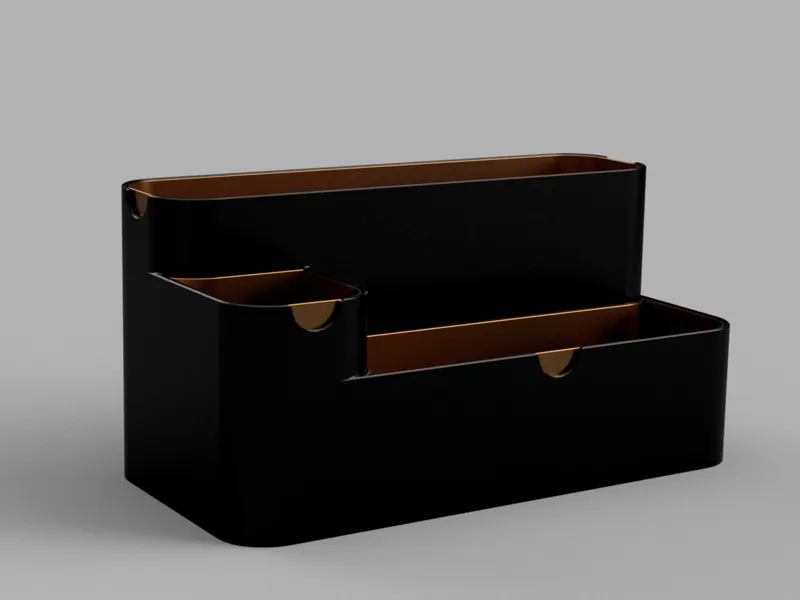 Desk organizer with inserts