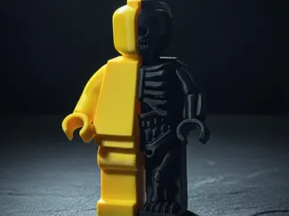 Inside the Brick: Ultimate Block-Man Skeleton