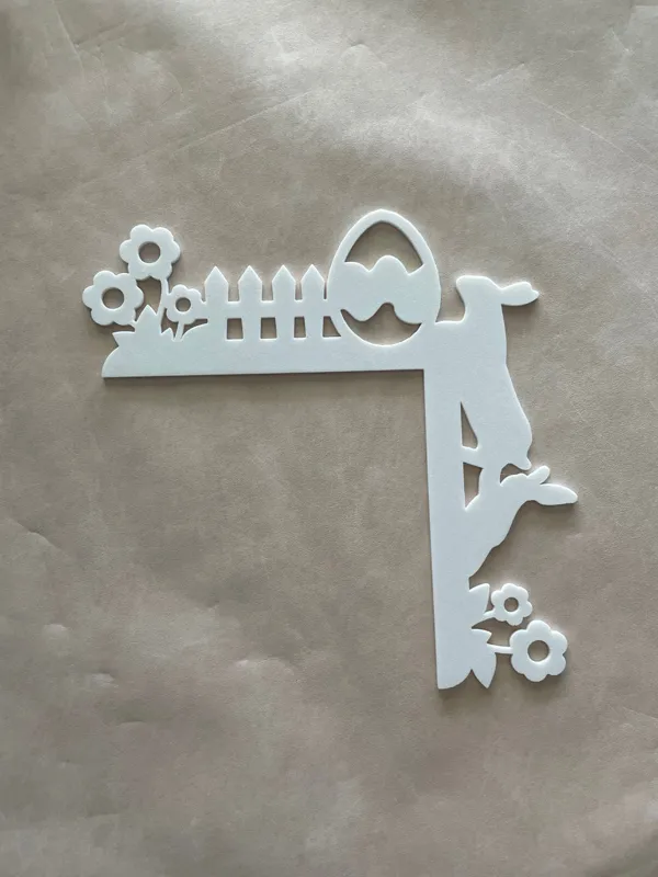Décor de porte lapin de Pâques