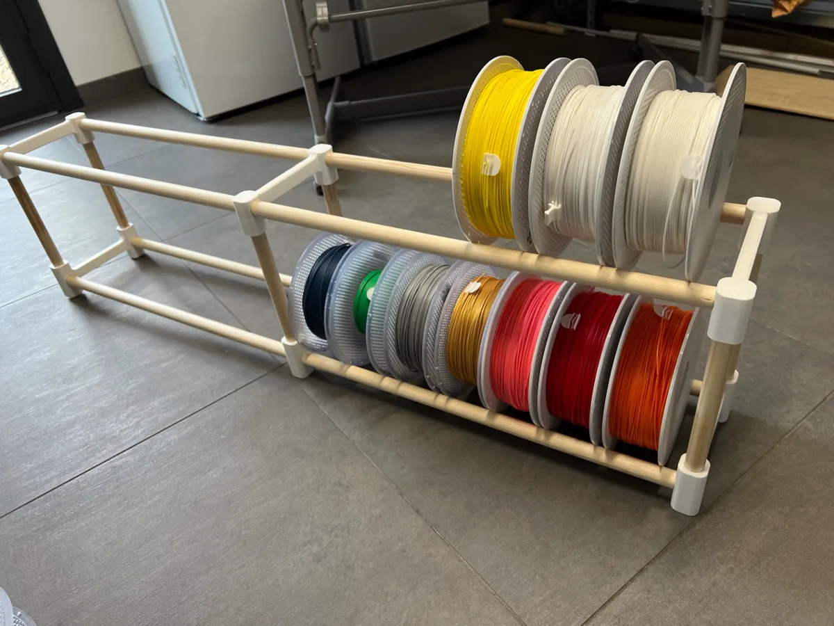 Modular and parametric spool rack - Free 3D Print Model - MakerWorld