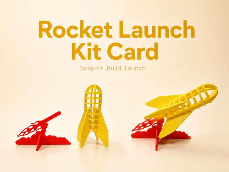 Rocket Launch Kit Card