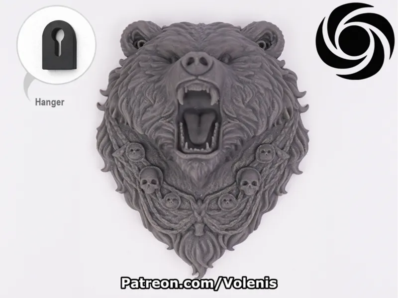Bear Head Wall Decor