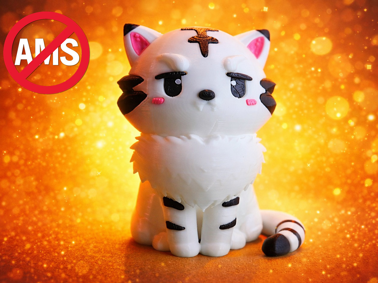 Kohaku – Cute Chibi Tiger Figurine (AMS + No AMS)