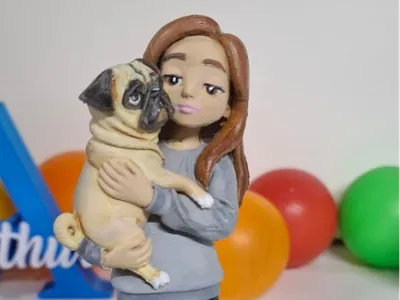 Samira and the Pug