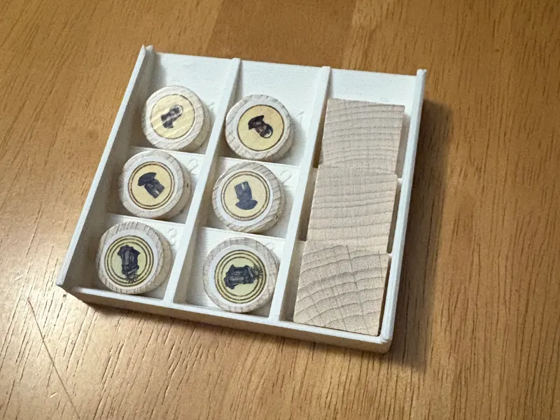 Catan Cities & Knights Piece Holder & Card (lid)