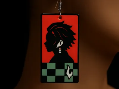 Tanjiro Earring - Demon Slayer