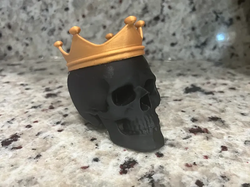 SKULL WITH CROWN