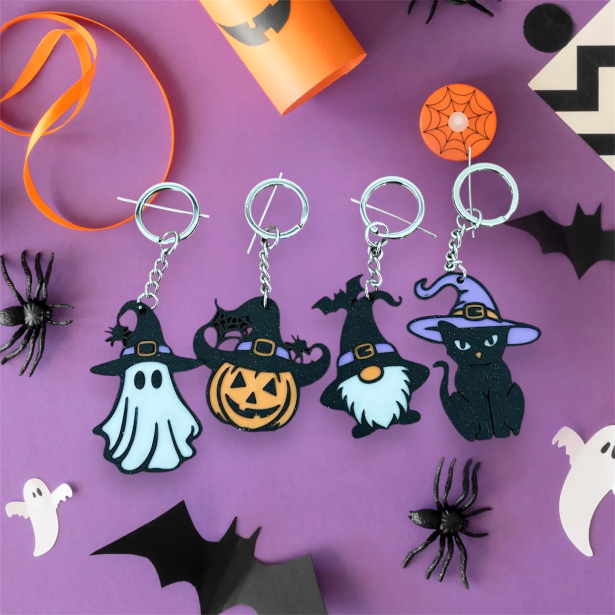 halloween keychain 4 types by Cj 3DPRINT MakerWorld: Download Free 3D Models - 3D model önizlemesi