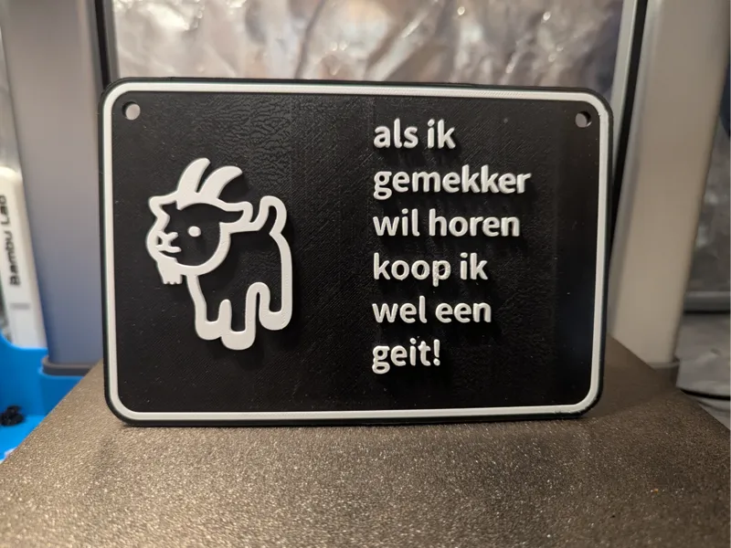tekst bordje 