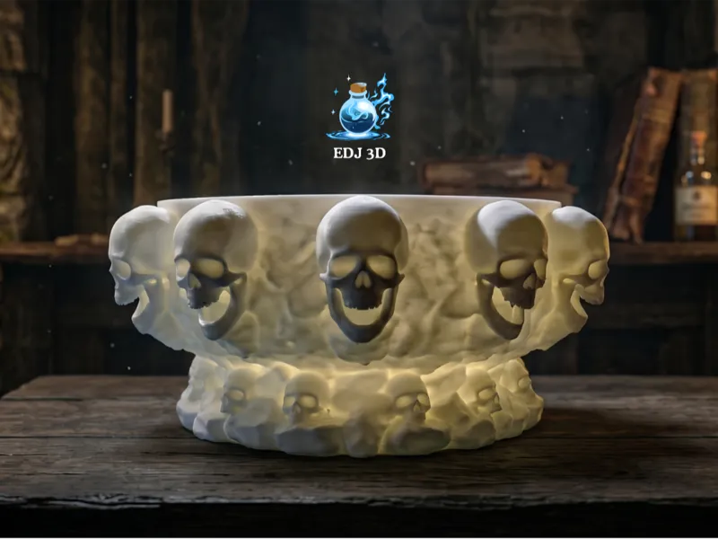Bowl of Skulls - Catch All - Gothic - Decor