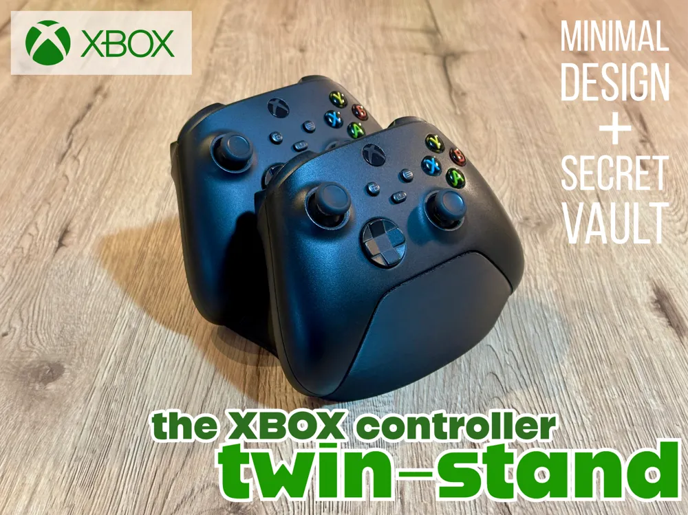 double xbox controller stand / support - Free 3D Print Model - MakerWorld