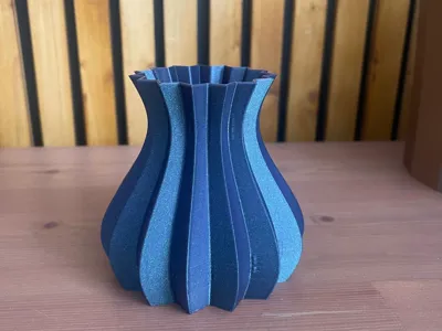 small ribbed vase