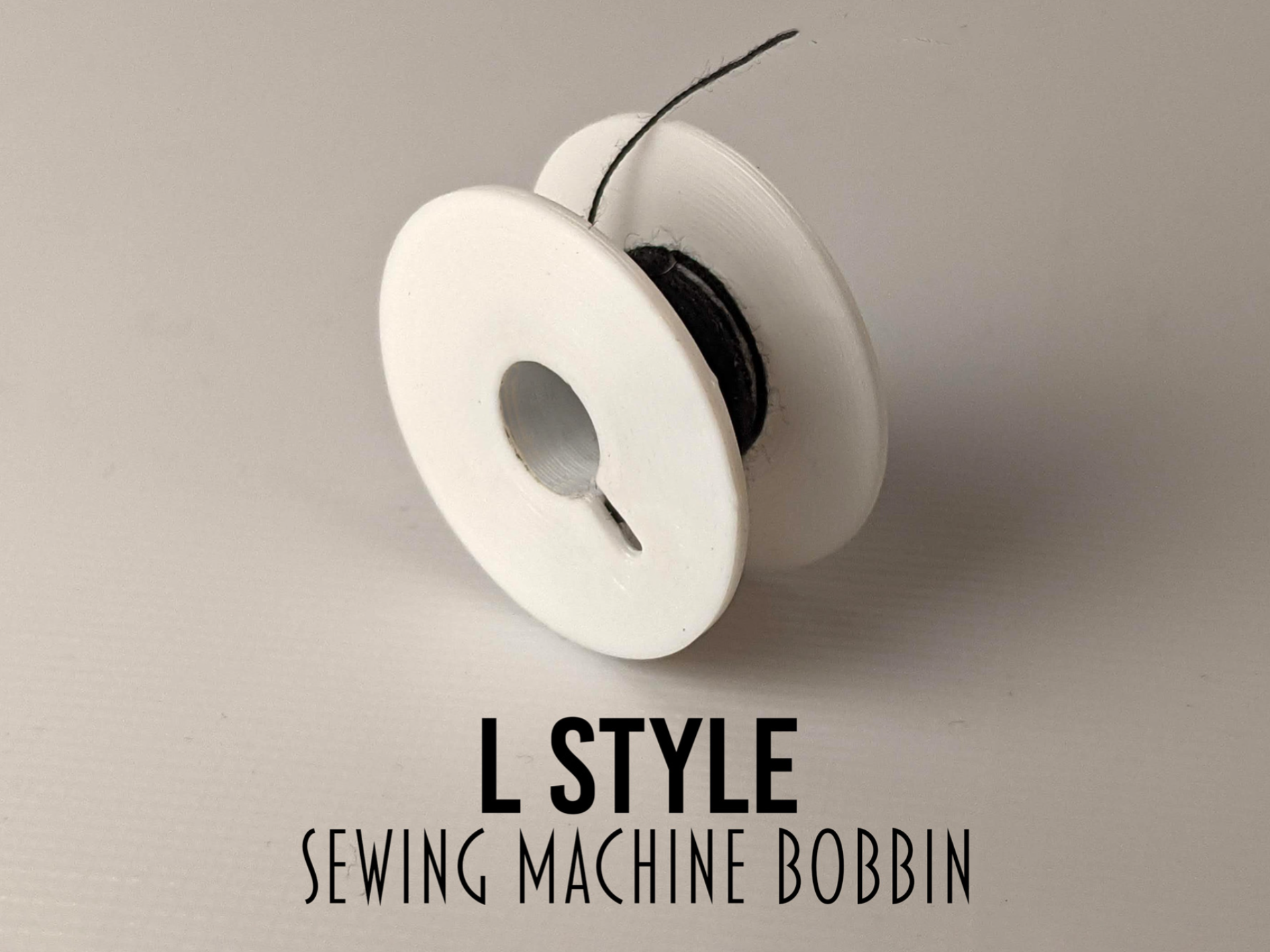 L Style bobbin for sewing machines