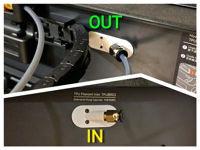 Rigid TPU Input for PTFE Tube H2 Series
