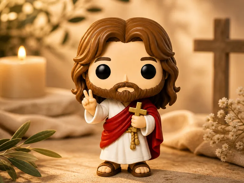 Jesus Figur Chibi Style  | Peace & Love Dekoration