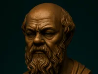 Buste du philosophe grec Socrate — photo 2
