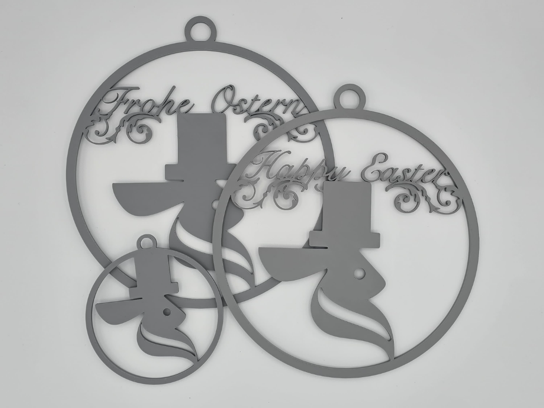 Ornaments / Loop Set - Frohe Ostern & Happy Easter