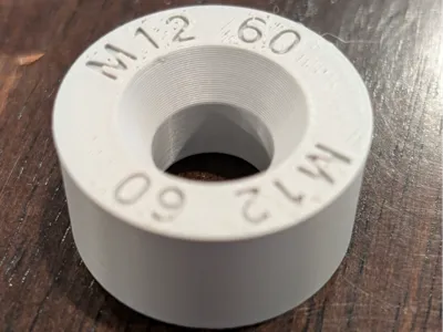 Brake Rotor Retaining Spacer - M12 - 60 Deg. Taper