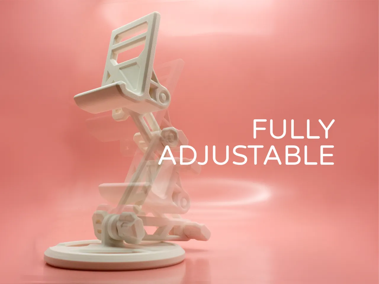 Adjustable Phone Stand by Pork3D.com view 2