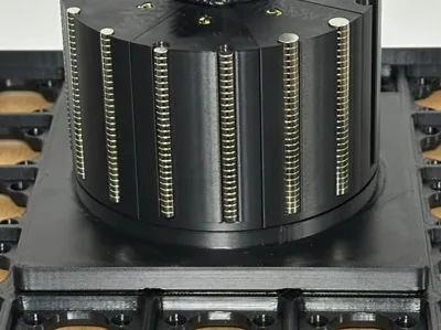 Gridfinity 3x3  Bearing Revolver Magnet Organizer