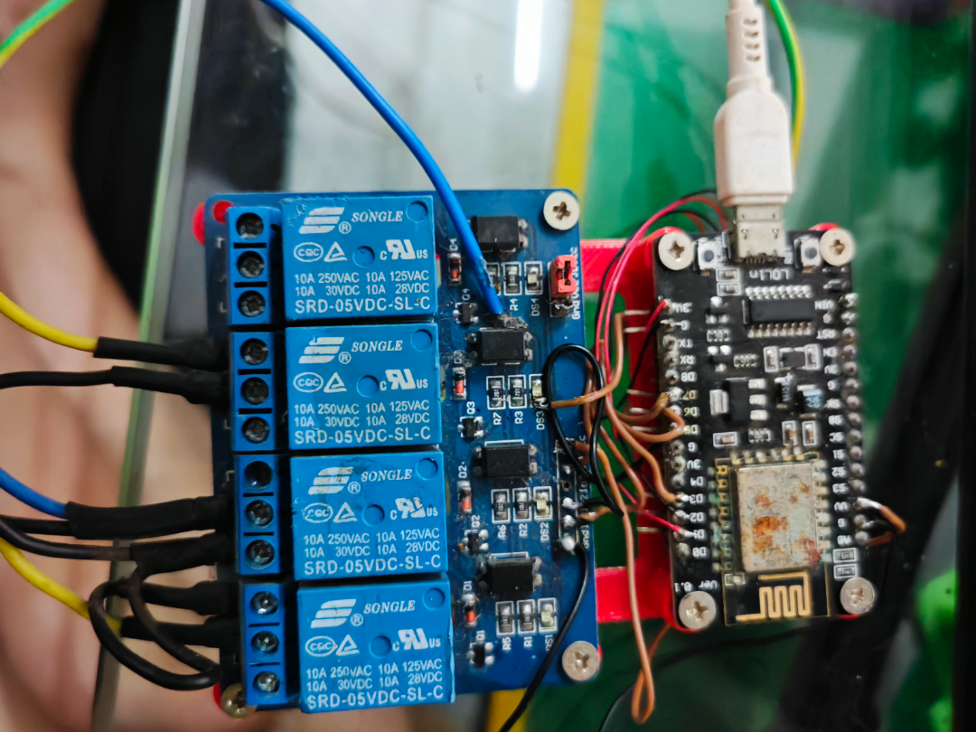 ESP8266 + 4 Channel Relay Mount Plate