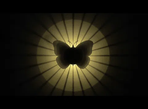 Butterfly - silhouette led candle lamp