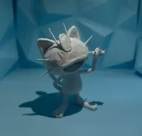 Miaouss low poly — figurine Pokémon — photo 2