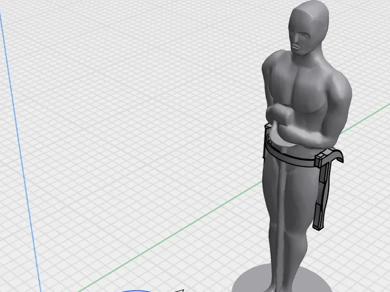 Oscar Trophy - With a toolbelt