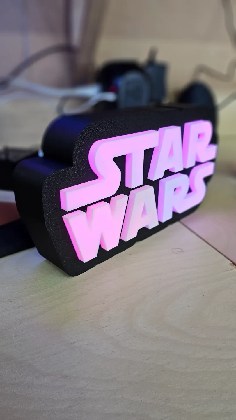 Star Wars 3d led lightbox ( no ams needed ) - Free 3D Print Model ...