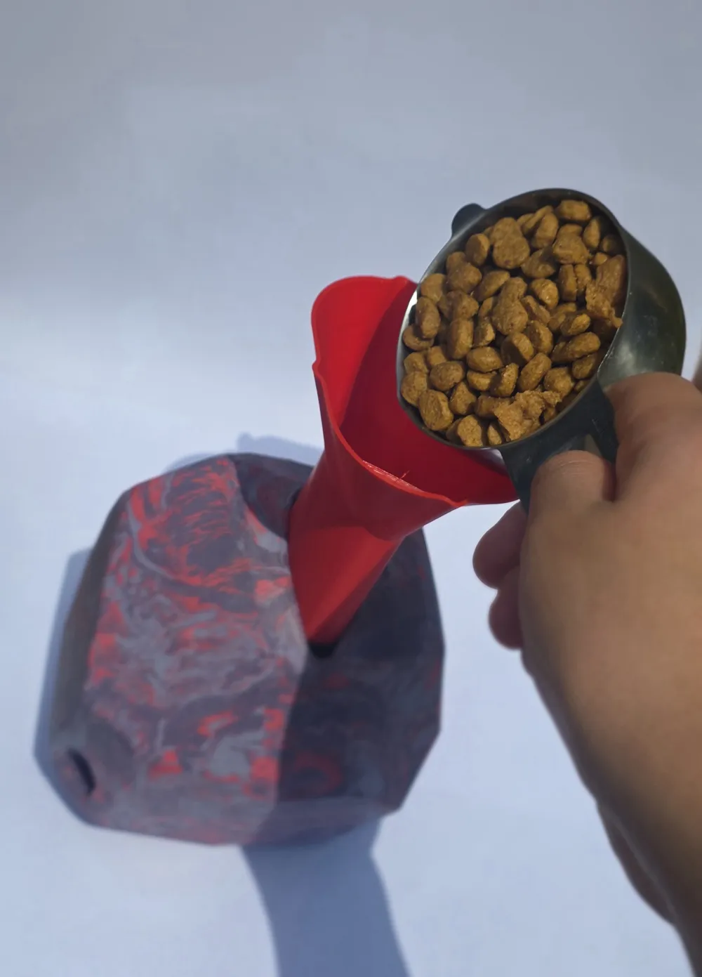 Gnawt-A-Rock Dog Food Funnel - Free 3D Print Model - MakerWorld