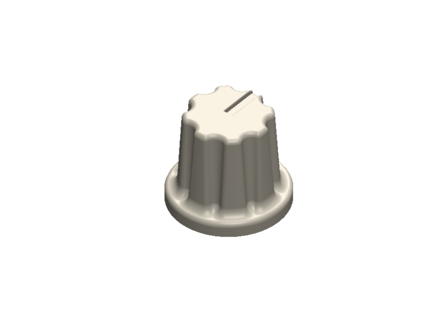 6 mm T18 Potentiometer Knob – Low Profile