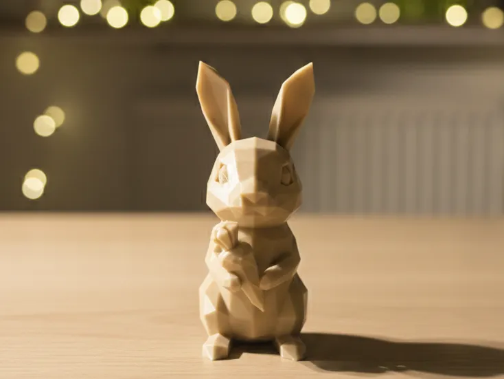 Low-Poly Easter Bunny Decor