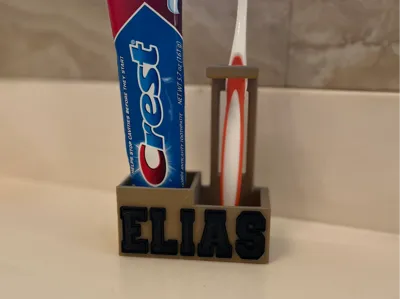 Full name toothbrush holder