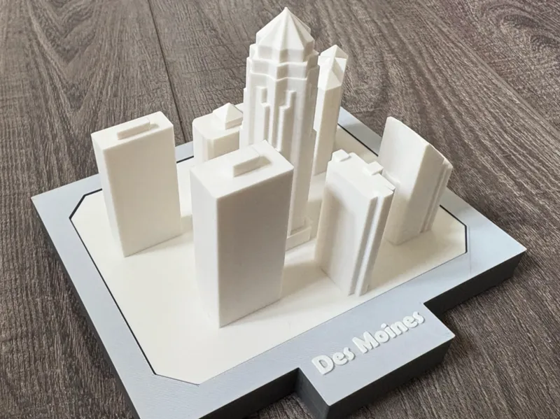 Simple Desktop Skyline - Des Moines