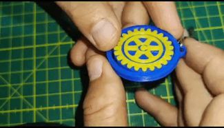 Rotary Club International logo spin coin