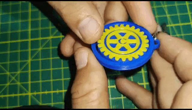Rotary Club International logo spin coin
