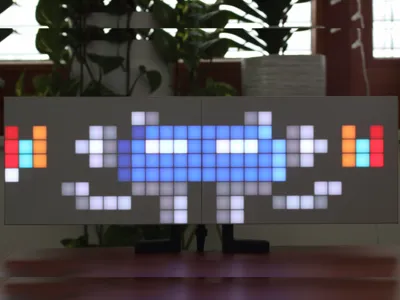 LED strip display 9x28 - Easy to make WLED WS2812
