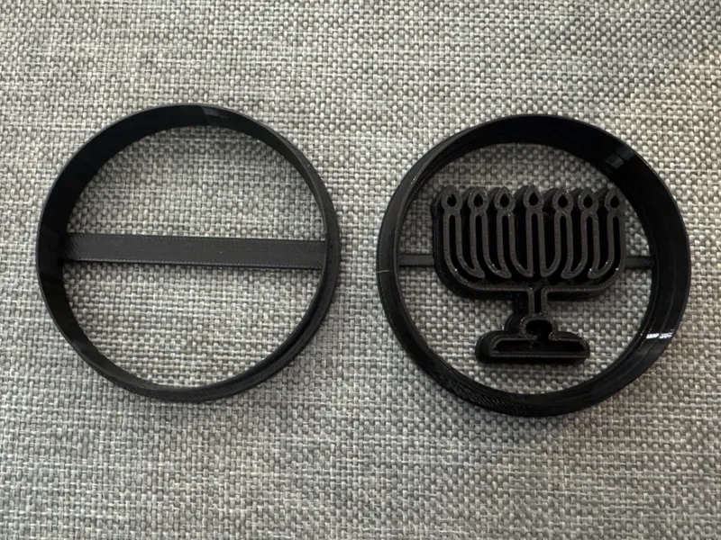 Menorah Cookie cutter