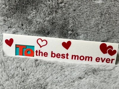 To Mom with Toblerone
