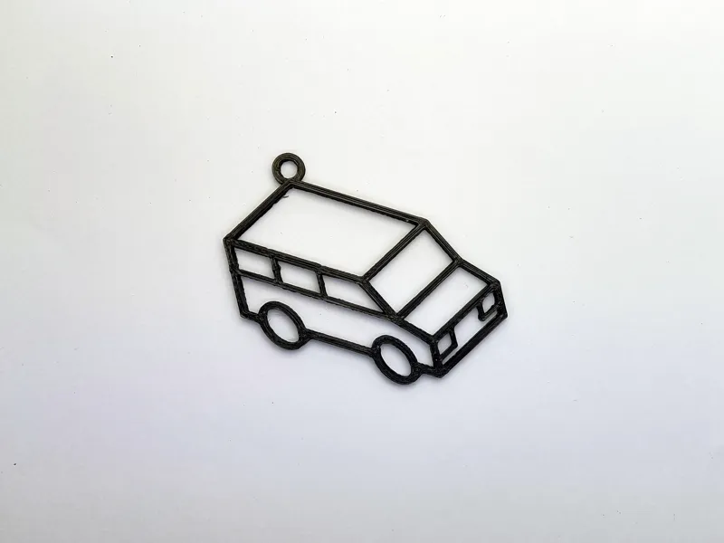 Van - isometric keychain