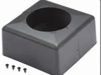 Pedestal Base Plate Cover with cutout for 1" Flex