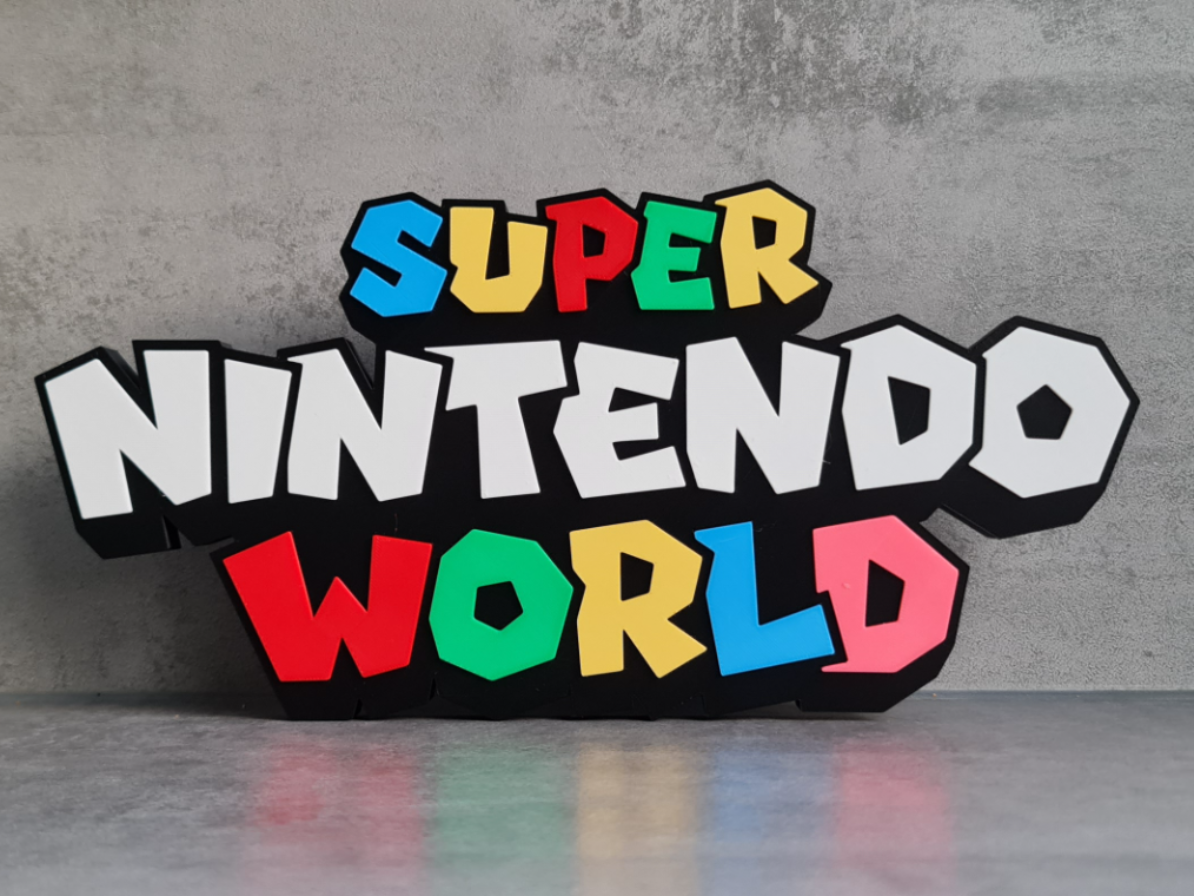 Super Nintendo World Logo / Sign 