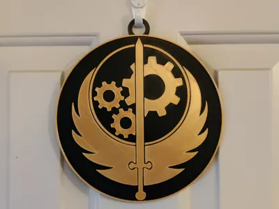 Fallout Brotherhood of Steel Wall Medallion