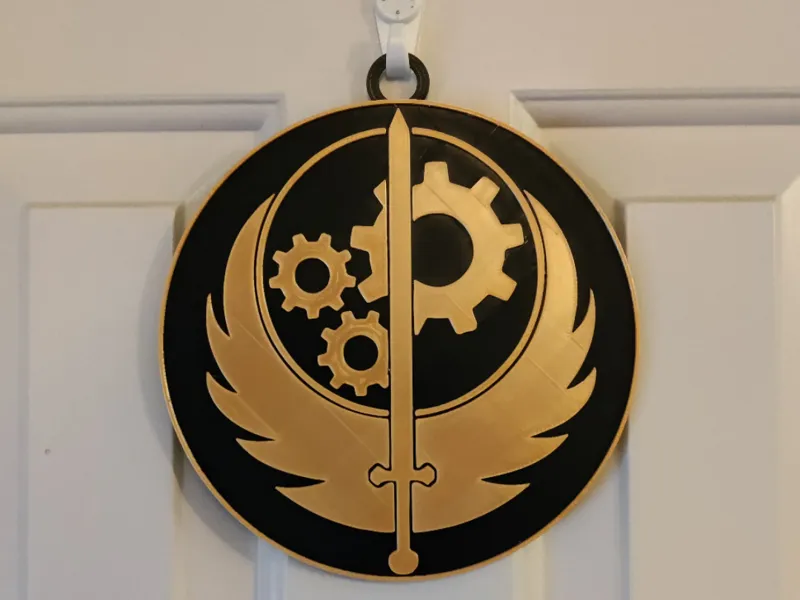 Fallout Brotherhood of Steel Wall Medallion
