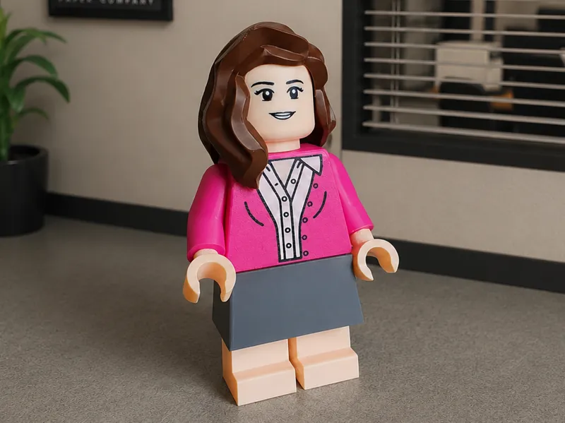 Brick man Pam Beesly(The Office) 20cm