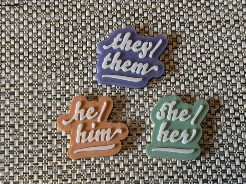 Pronoun Pins