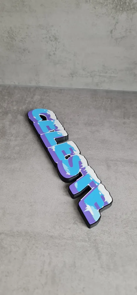 Celeste Logo / Sign - Free 3D Print Model - MakerWorld