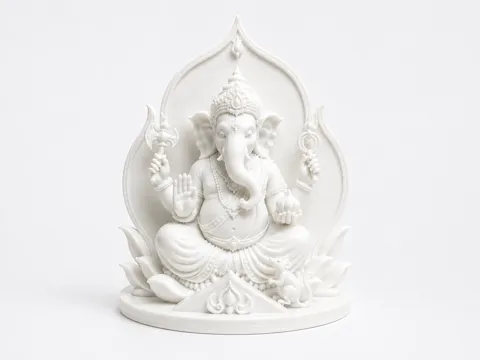 Letrero o emblema decorativo: Shri Ganesha – Modern Sacred Serenity — referencia de MakerWorld